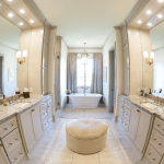 bathroom vanity cabinetry on both sides