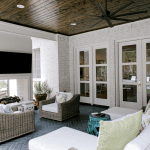 outdoor fireplace mantel