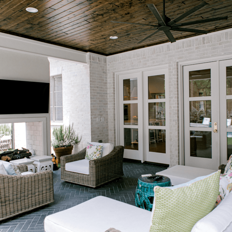 outdoor fireplace mantel